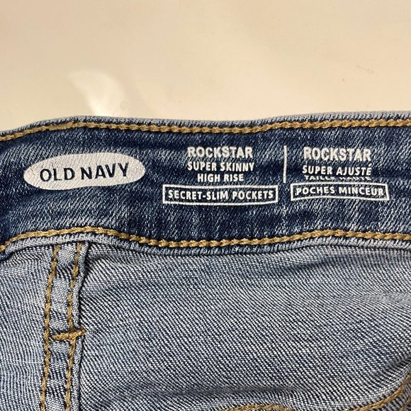 Plus Ripped Skinny Blue Jeans - Picture 3 of 4